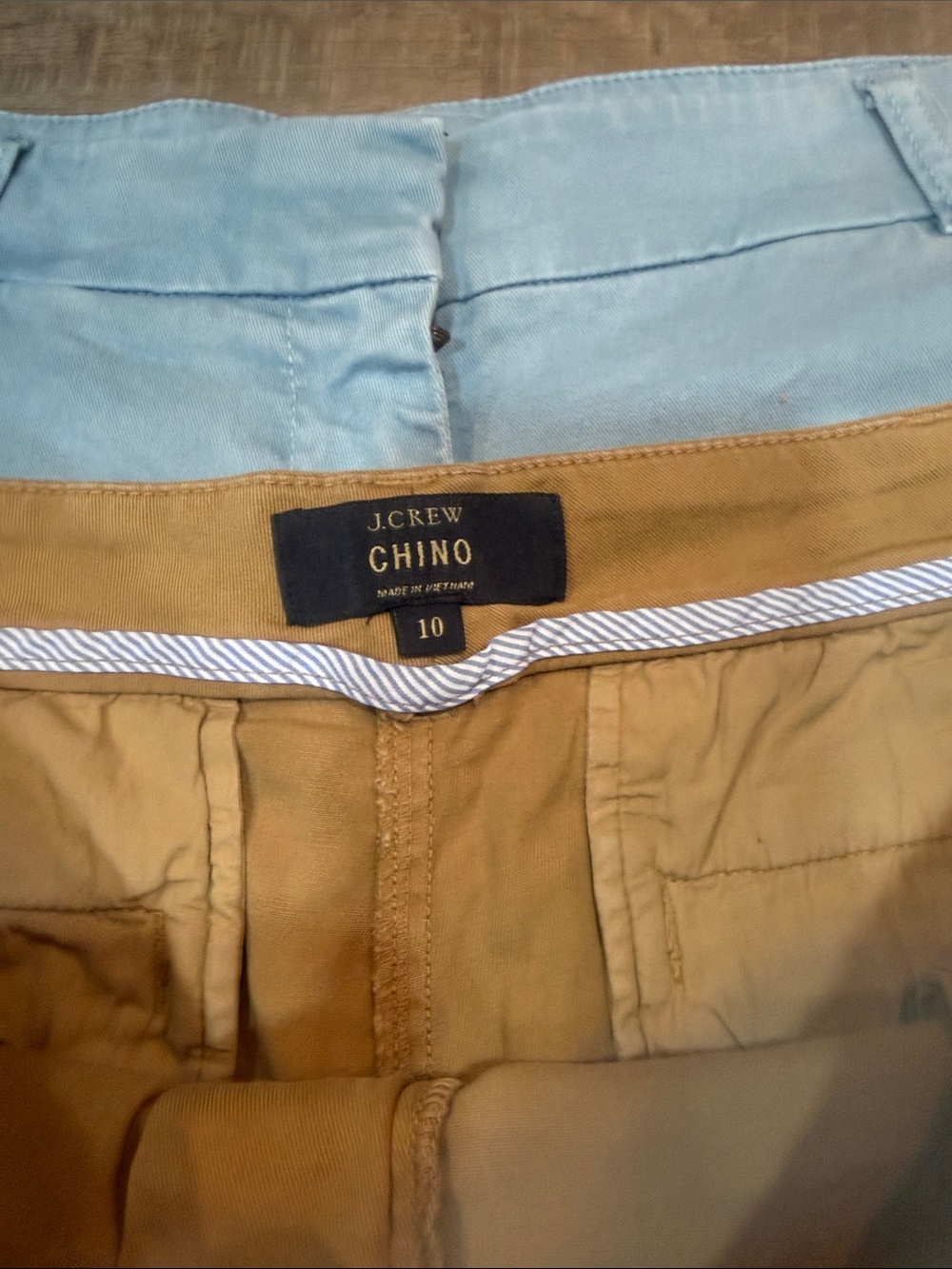 J. Crew Cotton Chino Shorts, 7 inch inseams, 3 pairs Size 10 - Picture 3 of 10
